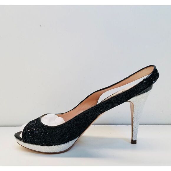 MIU MIU peep toe heel sandal size 8B - Picture 2 of 8